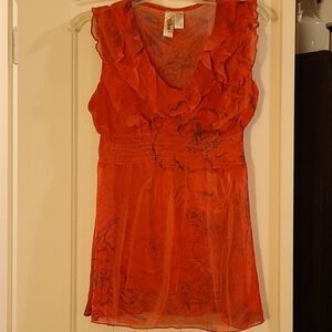 L8teR- Orange blouse  